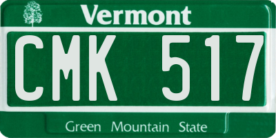 VT license plate CMK517