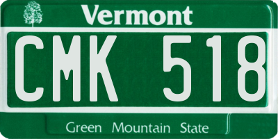 VT license plate CMK518