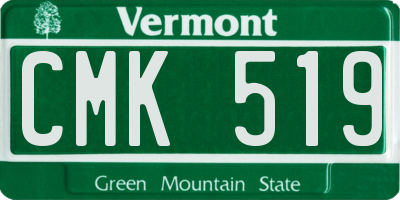 VT license plate CMK519
