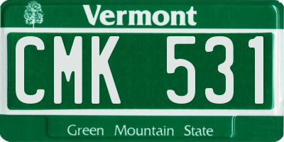 VT license plate CMK531