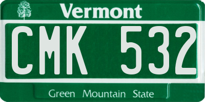 VT license plate CMK532
