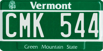 VT license plate CMK544