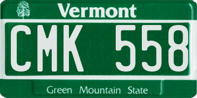 VT license plate CMK558