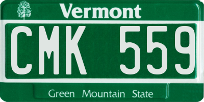VT license plate CMK559