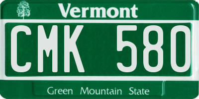 VT license plate CMK580