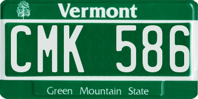 VT license plate CMK586