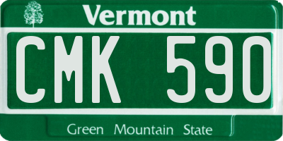 VT license plate CMK590