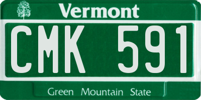 VT license plate CMK591