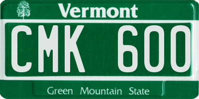VT license plate CMK600