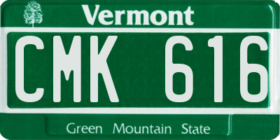VT license plate CMK616