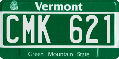 VT license plate CMK621
