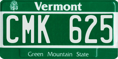 VT license plate CMK625