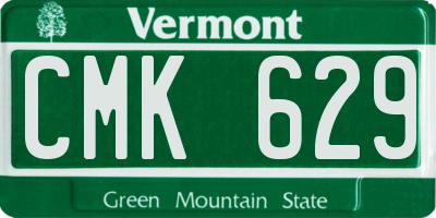 VT license plate CMK629