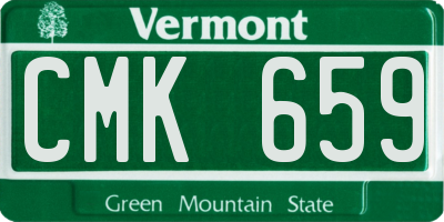 VT license plate CMK659