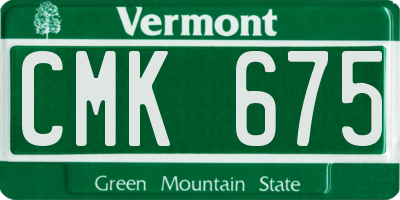 VT license plate CMK675