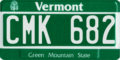 VT license plate CMK682