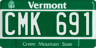 VT license plate CMK691