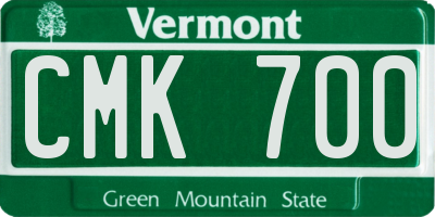 VT license plate CMK700