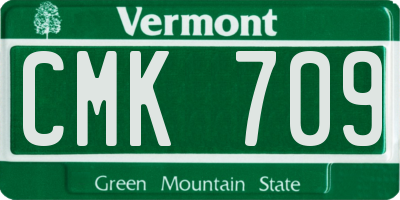 VT license plate CMK709