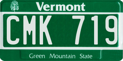 VT license plate CMK719
