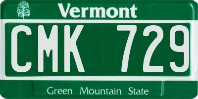 VT license plate CMK729