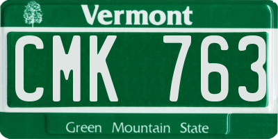 VT license plate CMK763