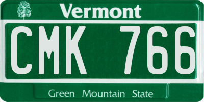 VT license plate CMK766