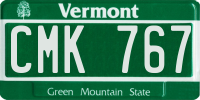 VT license plate CMK767
