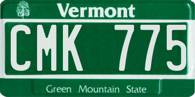VT license plate CMK775