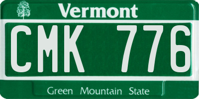 VT license plate CMK776