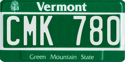 VT license plate CMK780