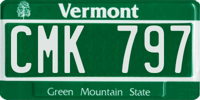 VT license plate CMK797