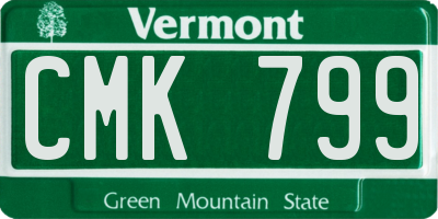 VT license plate CMK799