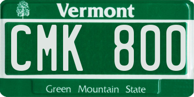 VT license plate CMK800