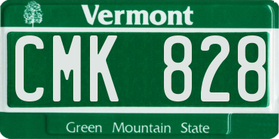 VT license plate CMK828