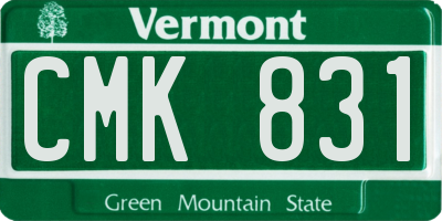 VT license plate CMK831