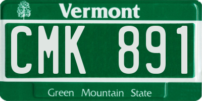 VT license plate CMK891