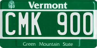 VT license plate CMK900