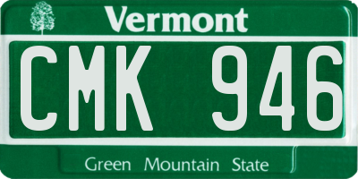 VT license plate CMK946