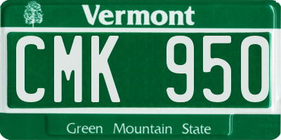 VT license plate CMK950