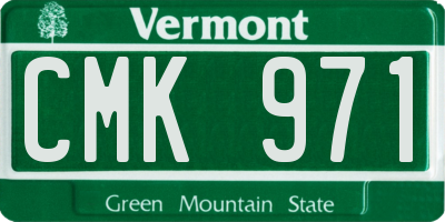 VT license plate CMK971