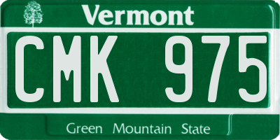 VT license plate CMK975