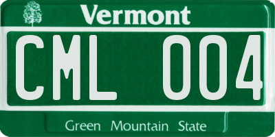 VT license plate CML004