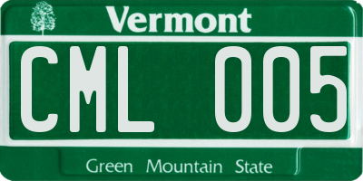 VT license plate CML005