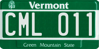 VT license plate CML011