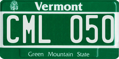VT license plate CML050
