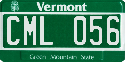 VT license plate CML056