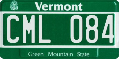 VT license plate CML084