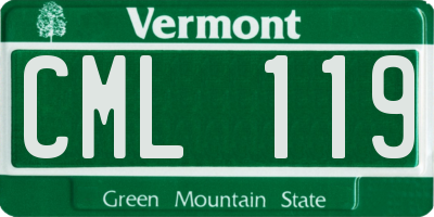 VT license plate CML119