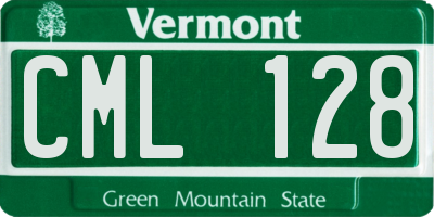 VT license plate CML128